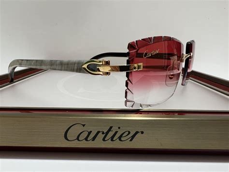 cheap cartier white buffs|cartier buffs glasses with diamonds.